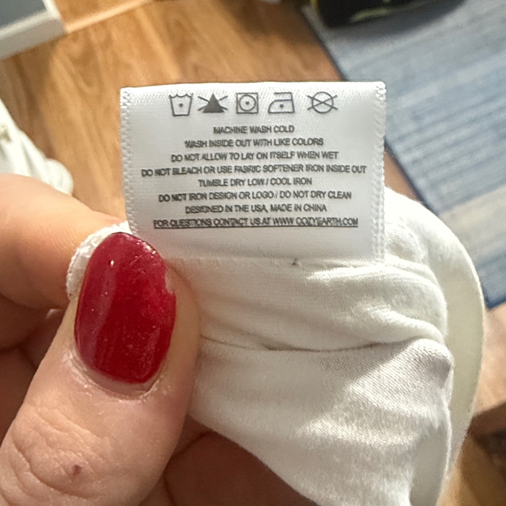 Women’s Cozy Earth Cream Short Sleeve Tshirt - Picture 5 of 5